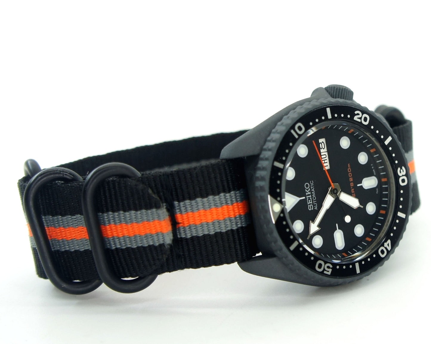 Seikomod skx007 stone gray cerakote nh36a movement sapphire glass option  Seiko mod watch