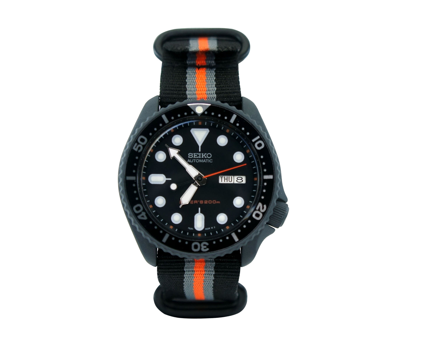 Seikomod skx007 stone gray cerakote nh36a movement sapphire glass option  Seiko mod watch